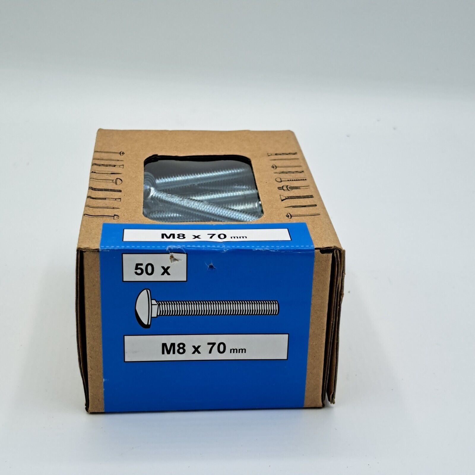 Schlossschrauben verzinkt, Schrauben, Große Auswahl, Hochwertig